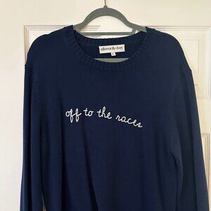 Ellsworth + Ivey Navy Off to the Races Sweater - XL